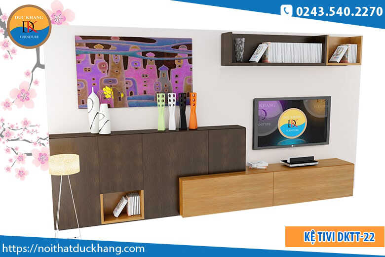 26 mẫu kệ tivi gỗ Đức Khang độc đáo và thu hút năm 2024