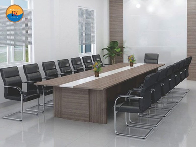 Kích thước bàn họp 20 người, top mẫu bàn họp 20 chỗ DKF đẹp