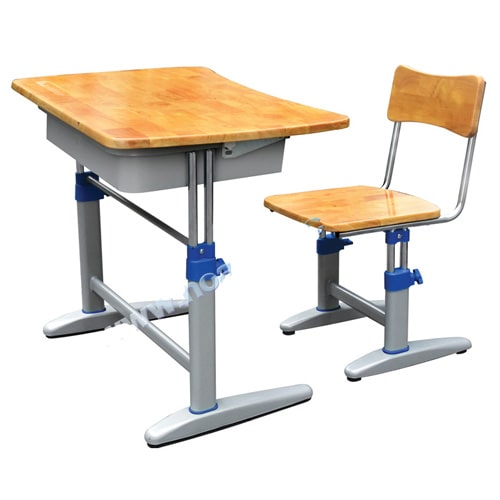 Bộ bàn ghế học sinh BHS20-4 Hòa Phát mặt gỗ tự nhiên