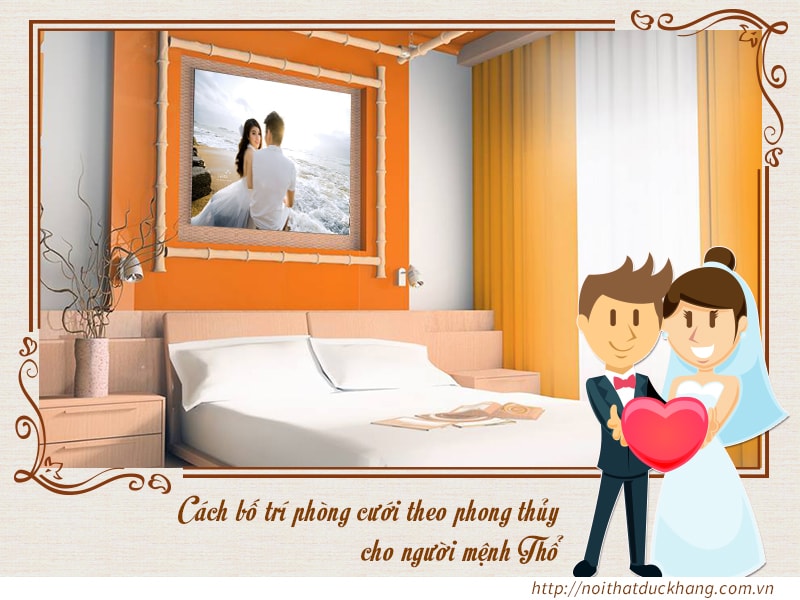 Màu sắc phòng cưới theo phong thủy tốt cho người mệnh Thổ