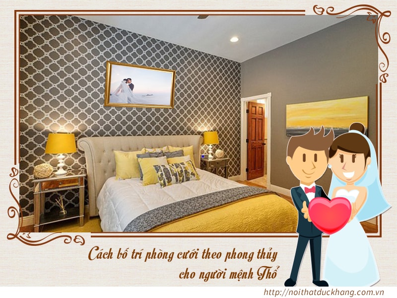 Màu sắc phòng cưới theo phong thủy tốt cho người mệnh Thổ