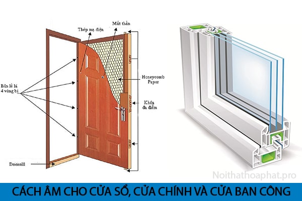 Cách âm cho cửa sổ, cửa chính và cửa ban công