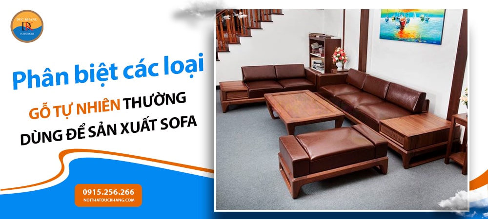 Phân biệt các loại gỗ tự nhiên thường dùng để sản xuất sofa