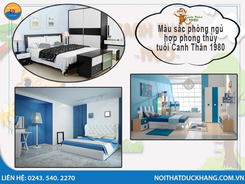 Màu sắc phòng ngủ hợp phong thủy tuổi Canh Thân