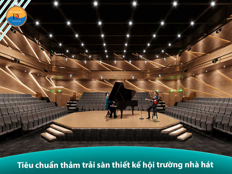 Tiêu chuẩn thảm trải sàn thiết kế hội trường nhà hát