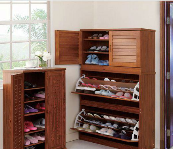 Chọn tủ giày có màu trầm